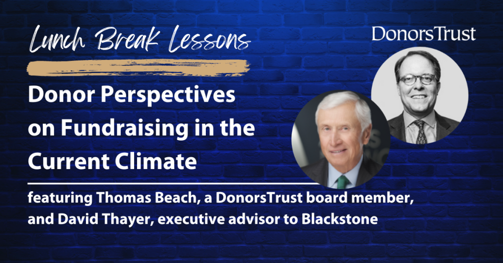 Donor Perspectives on Fundraising in the Current Climate